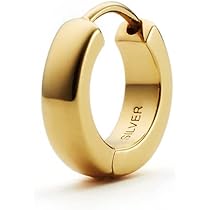 Amazon | [4℃HOMME+] シルバー フープ ピアス/片耳用